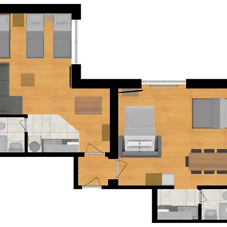 Town House 1 Und 2 * هوبفغراتن إم بريكسنتال